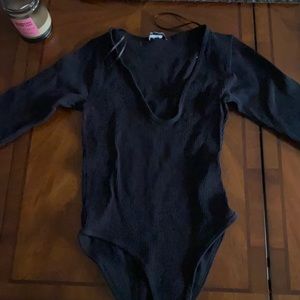 Zara v-neck bodysuit